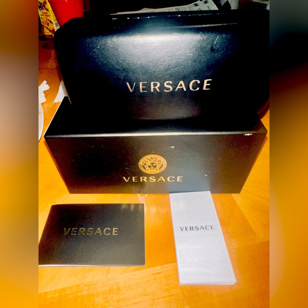 Versace sunglass box and case